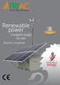 Renewable power. Created ready to use. Anytime, Anywhere!