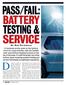 PASS/FAIL: BATTERY TESTING & SERVICE