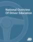 National Overview Of Driver Education