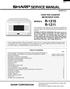 SERVICE MANUAL R-1210 R-1211 SHARP CORPORATION OVER THE COUNTER MICROWAVE OVEN MODELS