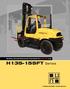 Sit-Down, Counterbalanced IC, Pneumatic Tire. H FT Series
