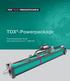 TOX -Powerpackage. Pneumohydraulic drives with press forces of kn