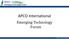 APCO International. Emerging Technology Forum