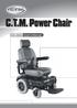 C.T.M. Power Chair. HS-5600 User's Manual