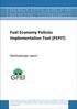 Fuel Economy Policies Implementation Tool (FEPIT)