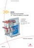 HVX. Vacuum circuit-breaker 12-17,5 kv ( 2500 A, 31,5 ka) Installation Operation Maintenance No. DRC NTV 142. Technical instruction.