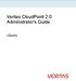 Veritas CloudPoint 2.0 Administrator's Guide. Ubuntu