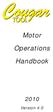 Motor. Operations. Handbook