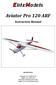 Aviator Pro 120 ARF. Instruction Manual. Specifications