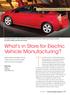 The Hybrid and Electric Vehicles Manufacturing