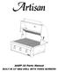 Artisan. AAEP-32 Parts Manual BUILT-IN 32 BBQ GRILL WITH THREE BURNERS