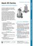 Mark 95 Series. Sanitary Valves Mark 95 Sanitary Back Pressure Regulators. Sanitary Back Pressure Regulators. Features