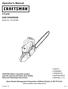 Operator s Manual. 2-Cycle GAS CHAINSAW. Model No SAFETY ASSEMBLY OPERATION MAINTENANCE ESPAÑOL, P. 31
