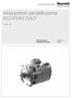 Axial piston variable pump A11VO/A11VLO