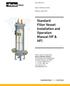 Standard Filter Vessel Installation and Operation Manual (VF & HF)