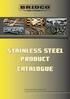STAINLESS STEEL PRODUCT CATALOGUE