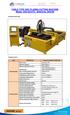 TABLE TYPE CNC PLASMA CUTTING MACHINE Model: GSII-3015TD - MAGICAL SHEAR
