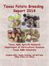 Texas Potato Breeding Report 2014