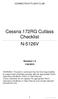 Cessna 172RG Cutlass Checklist N-5126V