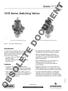 OBSOLETE DOCUMENT. 167D Series Switching Valves. Bulletin 71.7:167D. Introduction. Features