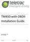 TM450 with OBDII Installation Guide.