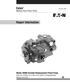 Eaton Medium Duty Piston Pump. Repair Information. Model Variable Displacement Piston Pump