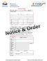 Notice and Order. What is a Notice and Order? What Acts and Regulations are applicable on a Notice and Order?