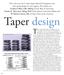 Taper design. This is a trilogy of three papers on the design of wire coil