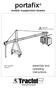 portafix mobile suspension beams assembly and operating instructions Date: 04/09/04 Version:2 WARNING: Tiebacks are required!