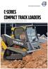 C-series Compact track loaders. VOLVO COMPACT TRACK LOADERS ROC: kg