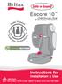 Encore 10. Child Booster Seat Series Number: 4900/A/2010 IMPORTANT: KEEP THIS BOOKLET IN THE POCKET UNDER THE BASE OF THE CHILD RESTRAINT
