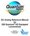 DC Analog Reference Manual for QSI Quantum HO Equipped Locomotives