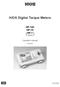 HIOS Digital Torque Meters HP-100 HP-10 HP-1 ( ) Option. Operation manual. (May 2018) 18A. No. ET-C006
