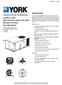 DESCRIPTION TECHNICAL GUIDE SINGLE PACKAGE GAS/ELECTRIC UNITS AND SINGLE PACKAGE AIR CONDITIONERS