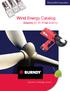 Wind Energy Catalog Solutions for the Wind Industry