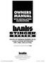 OWNERS MANUAL WITH INSTALLATION INSTRUCTIONS HP CUMMINS POWERED (C8.3L) CLASS-A PUSHER MOTORHOME (CPL s 1406, 2102 and 2103)