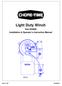 Light Duty Winch. Part #25800 Installation & Operator s Instruction Manual