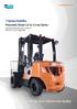 7 Series Forklifts. Pneumatic Diesel 2.0 to 3.5 ton Series. D20S/D25S/D30S/D33S-7, D35C-7 EPA Tier-4, Euro Stage lllb. Building your tomorrow today