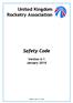 United Kingdom Rocketry Association. Safety Code. Version 6.1 January 2018