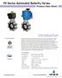 FK Series Automated Butterfly Valves Product Data Sheet