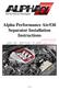Alpha Performance Air/Oil Separator Installation Instructions