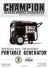 PORTABLE GENERATOR Starting Watts / 7500 Rated Watts OWNER S MANUAL & OPERATING INSTRUCTIONS MODEL NUMBER