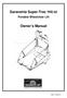 Garaventa Super-Trac TRE-52. Owner s Manual