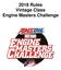 2018 Rules Vintage Class Engine Masters Challenge