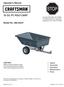STOP. 15 Cu. Ft. Poly Cart. Operator's Manual. Model No Safety Assembly Operation Maintenance Parts