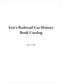 Eric s Railroad Car History Book Catalog