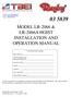 MODEL LR-2066 & LR-2866A HOIST INSTALLATION AND OPERATION MANUAL