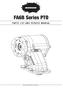 FA6B Series PTO PARTS LIST AND SERVICE MANUAL. Muncie Power Products, Inc.