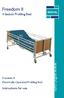 Freedom II.  4 Section Profiling Bed. Instructions for use. Freedom II Electrically Operated Profiling Bed