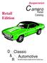 Suspension. Camaro. Retail. Retail. Catalog. Edition. D Classic & Automotive R. The nation's largest complete source for Camaro parts.